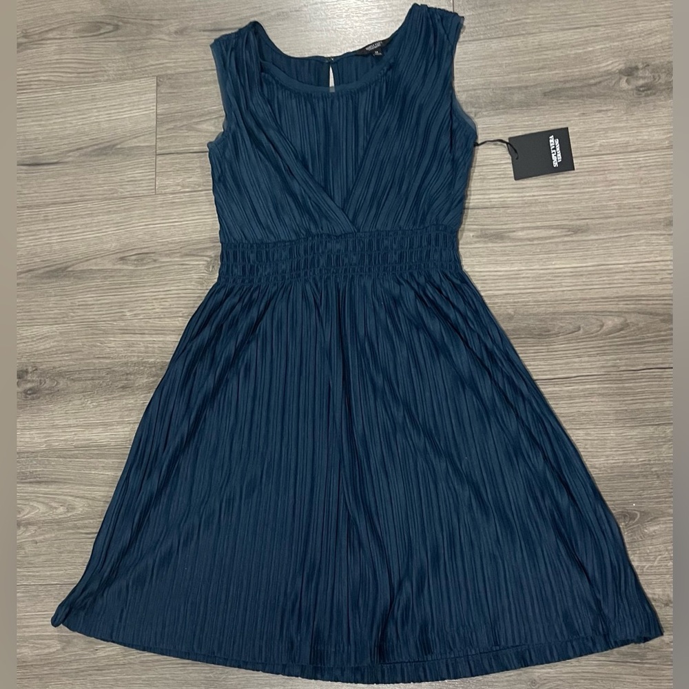 Simply Vera Vera Wang Blue-Green Mini Dress